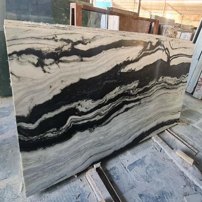 đá hoa cương marble onyx trắng vân xanh